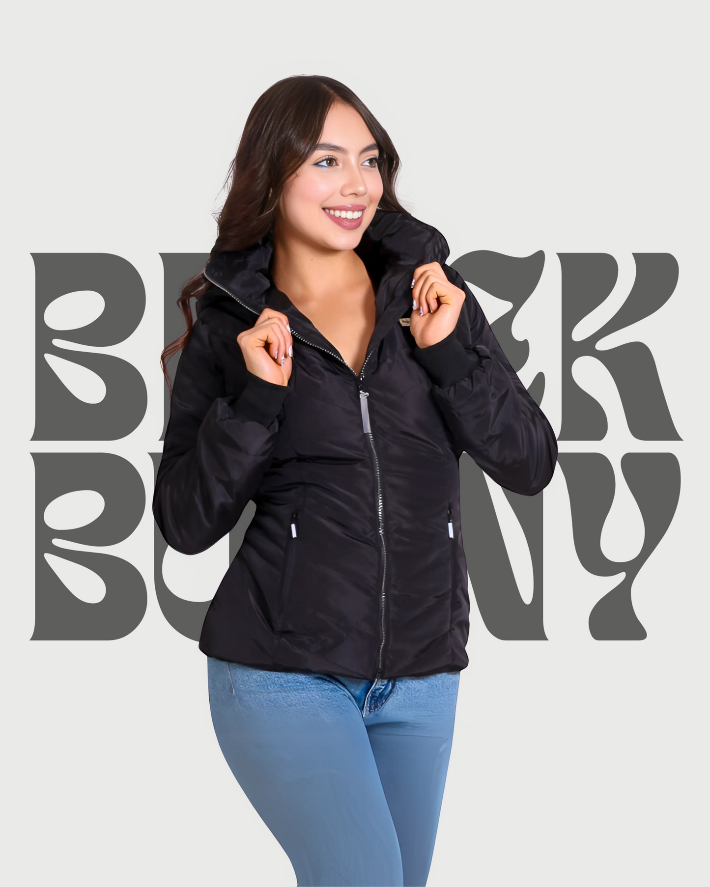 Gaban Parka Impermeable Black Bunny