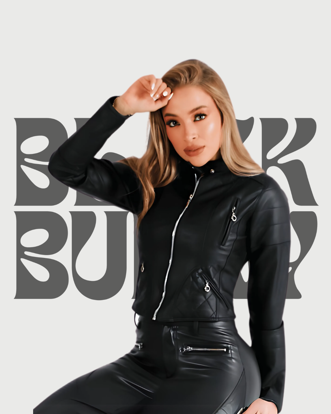 Chaqueta Clásica Karina Black Bunny